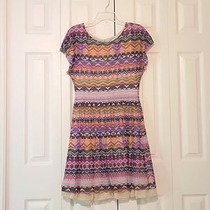 Anthropologie ALine multi colored dress.